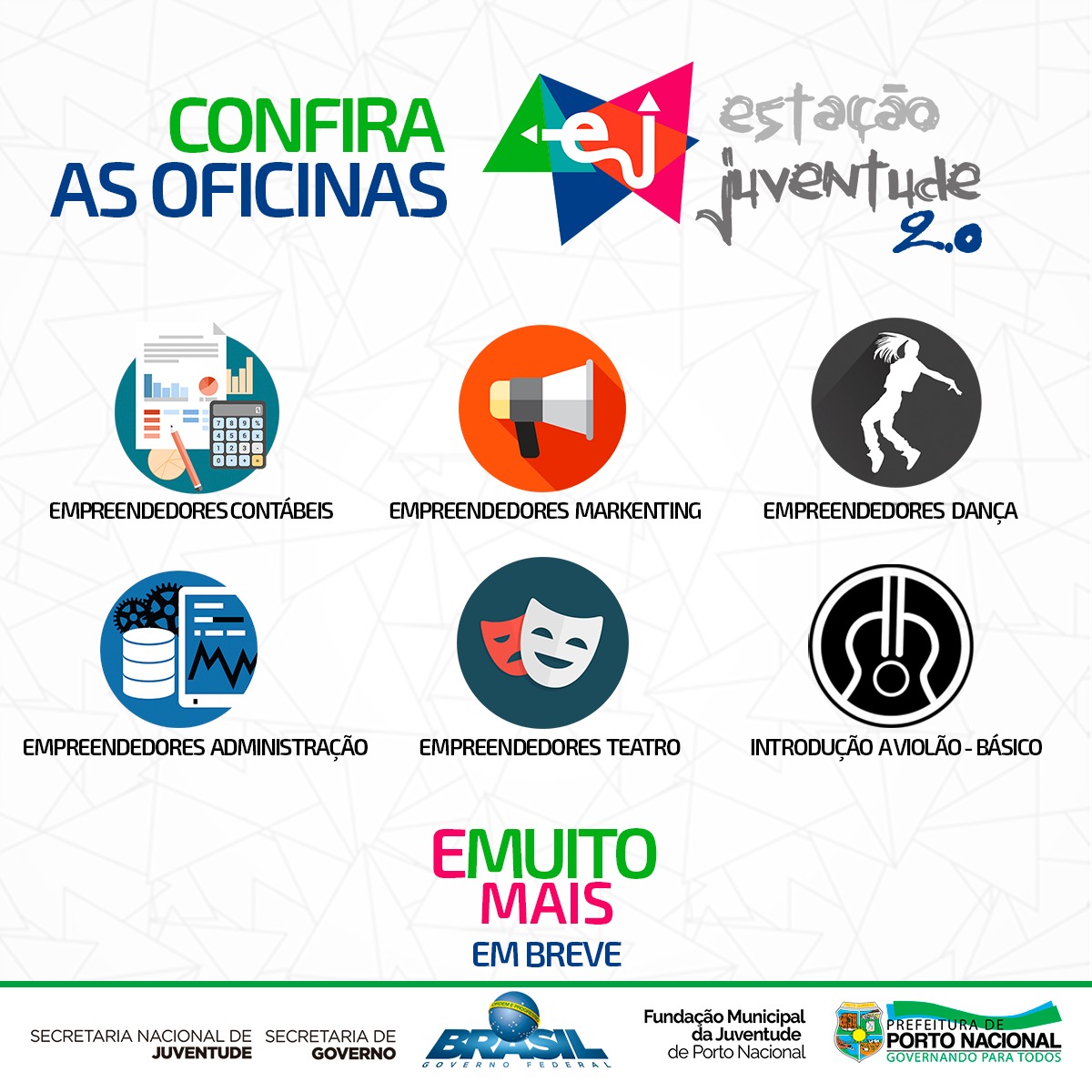 Prefeitura de Porto Nacional abre inscrições para oficinas da Estação da Juventude 2.0 2